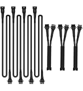 Nilight Extension Cable for Motorcycle LED Strip Lights 4PCS 2 Feet Extension Cords 3PCS 2 Way Y ...