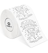 Rongta Label Tape for R22, Standard Laminated Thermal Label Tape Replacement, Waterproof, Oil-Pro...