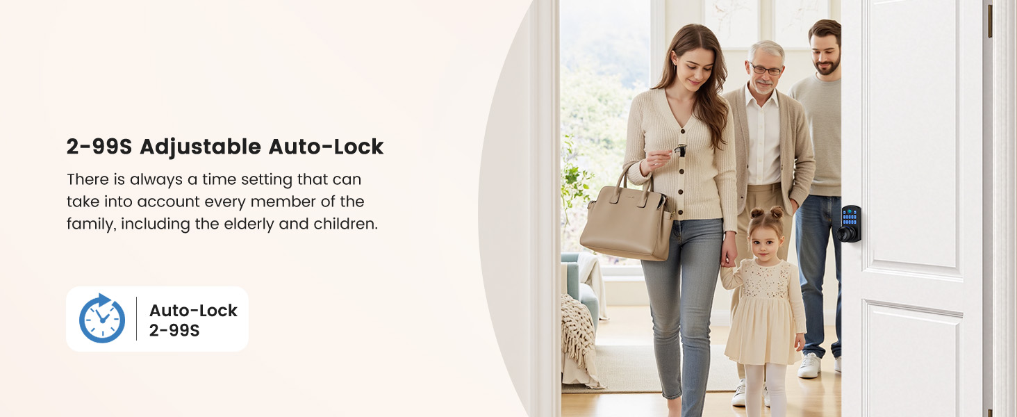 Keyless entry door lock
