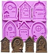 Infovox Fairy Door Silicone Molds Fairy Door for Tree Chocolate Molds for Cake Decoration Fondant...