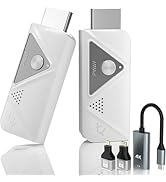Wireless HDMI Transmitter and Receiver, 100ft Plug & Play Portable Wireless HDMI Extender Kit, 4K...