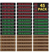 45 Pack Miaozhun Magazine Marking Bands, 5.56 NATO, 223 Remington, 300 Blackout Magazine Caliber ...
