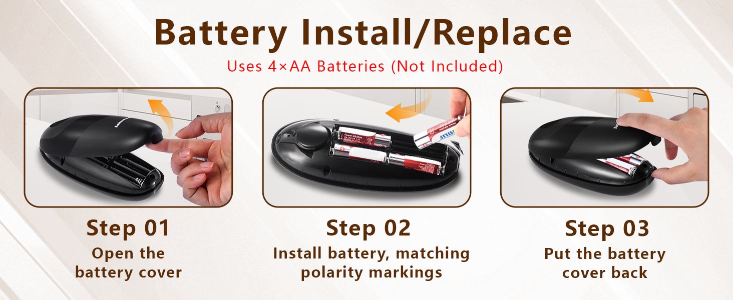 battery operated can opener