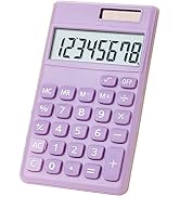 Seaciyan Basic Calculator, Desktop Cute Pocket Size Mini Calculators for School, Office, Home (Pu...