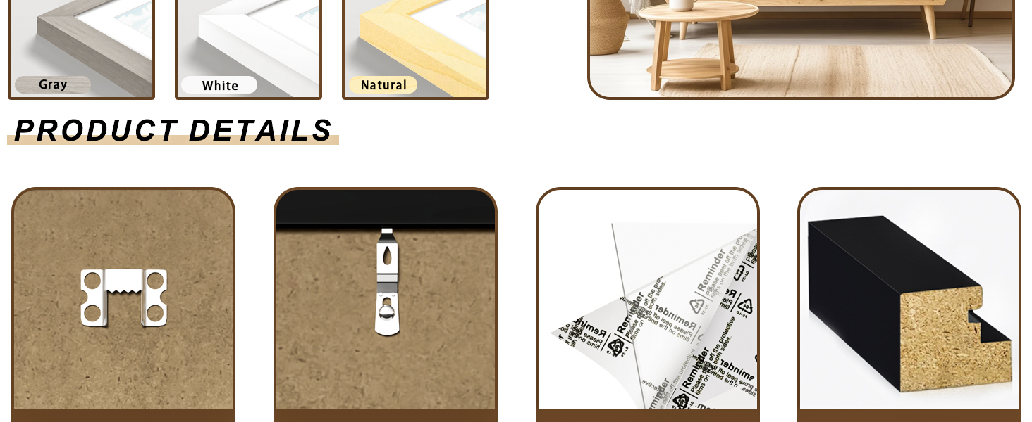 wall and table frame