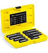 Topec 8Pcs Locking Lug Master Key Set,SAE/Metric Inner Wheel Lock Removal Kit for The Purpose of ...