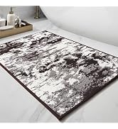 PADOOR-Bath Mat-Absorbent Rubber Backing Bathroom Mats Rug -Quick Dry Thin Bathroom Rugs Fit Unde...