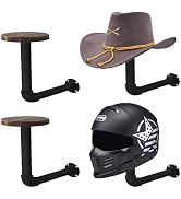 Motorcycle Helmet Holder,Helmet Holder Wall Mount Easy Storage for Motorcycle Helmets,Hats, Baseb...