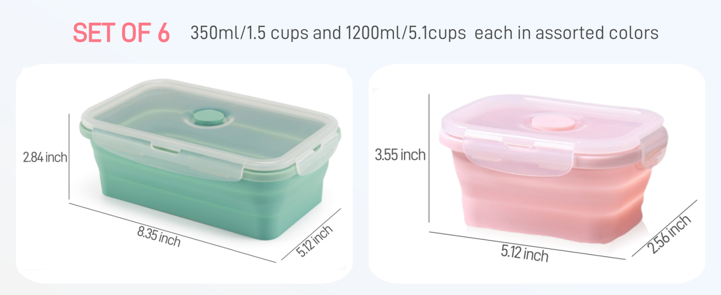 silicone snack containers with lids collapsible bowls collapsible mixing bowls