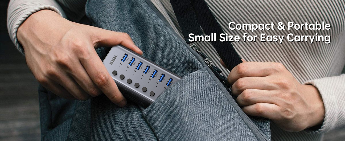 compact portable hus hub