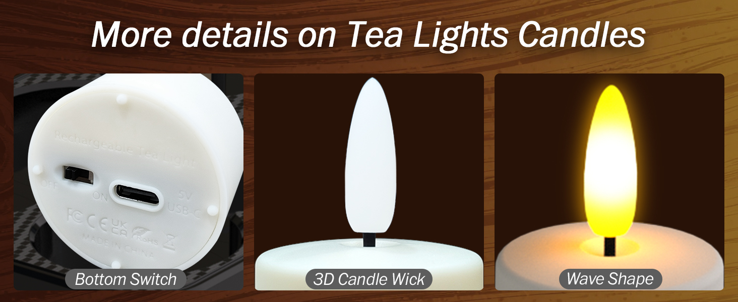 rechargeable tea lights