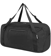 HOLYLUCK Foldable Travel Duffel Bag For Women & Men Luggage Great for Gym -55L, black