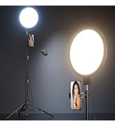 Weilisi 10.5" Ring Light with 69" Tripod Stand and Phone Holder Kit, Full-Screen Zoom Lighting fo...