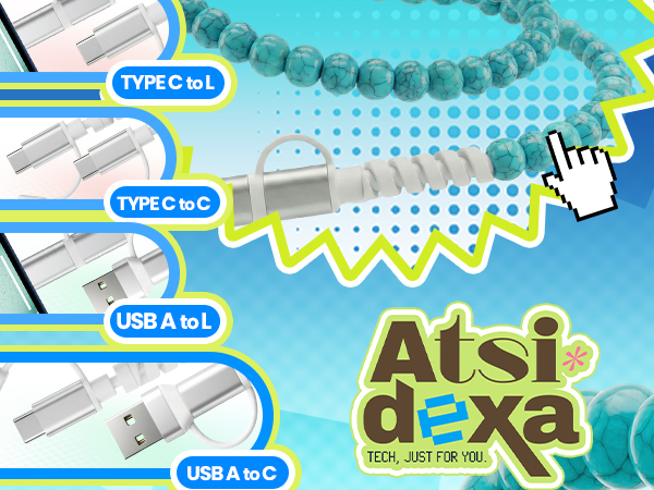 Atsidexa Beaded Charging Cable