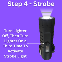 Encendedor eléctrico recargable con linterna instrucción paso 4