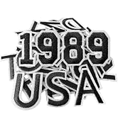 CXWLJL 72Pcs 1.5 Inch Iron on Letter Patches, Numbers 0-9, Letters A-Z Embroidered Applique Patch...