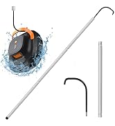 Pool Retrieval Hook for All Robotic Pool Cleaner 68" with Adjustable Aluminum Swimming Pool Pole,...
