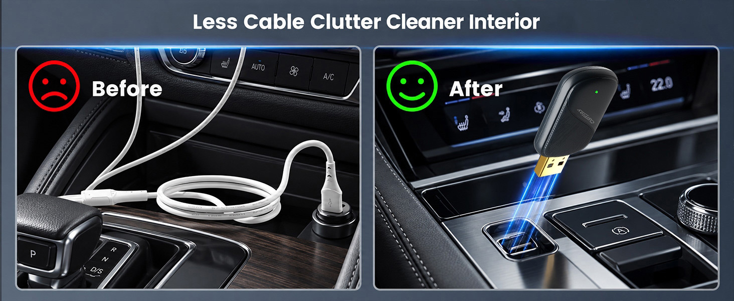 Less Cable Clutter Cleaner Interior