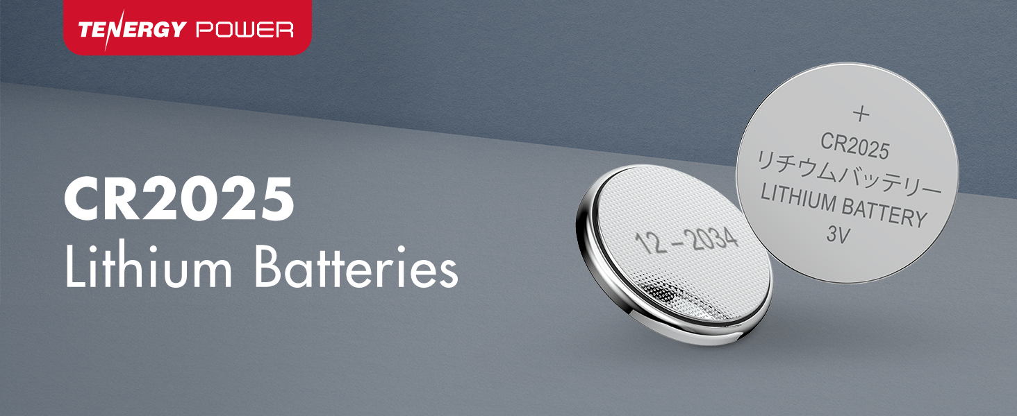 Tenergy CR2025 Lithium Button Cell Batteries