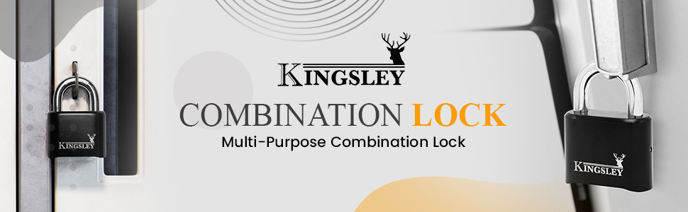 Kingsley Combination Lock Multi-purpose combination lock, lock on locker