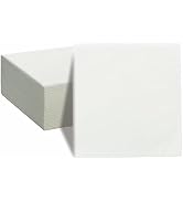 KMAKII White Disposable Dinner Napkins Linen-Feel Colored Paper Napkins Premium Cloth Like Napkin...