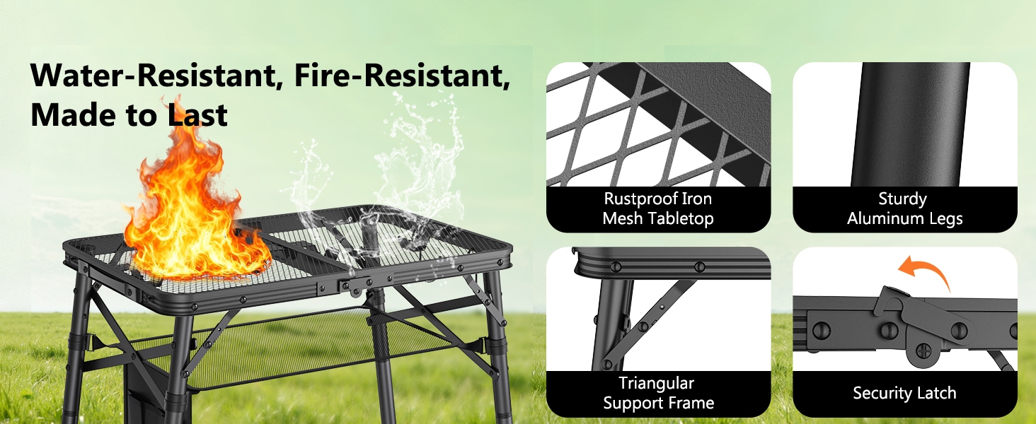 grill table, camping table