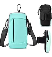 MOVOYEE Phone Holder for Running Cell Phone Purse Crossbody Bags for Women Men Kids, iPhone 11 12...