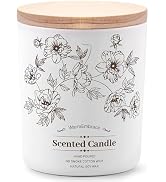 Deluxe Scented Candle for Women & Men, Vanilla Coconut Soy Wax Candle, 8 Oz Jar Candle for Home, ...