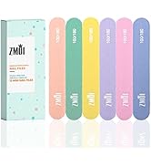 ZMOI Professional Mini Nail File – 12 Count (Pack of 2) Stylish Practical Fingernail File for Nat...