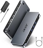 Acer Premium 13-in-1 Docking Station with 110W PD & Triple Monitor Support | Dual 4K HDMI and DP,...