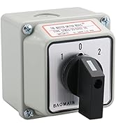 Baomain Universal Rotary Changeover Switch SZW26-20/D202.2D with Master Switch Exterior Box 660V ...