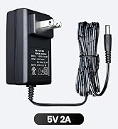 UL Listed 5V 2A 2000mA 6FT Power Supply Adapter, 10W 0.5A 0.8A 1A 1.5A AC/DC Switching Adapter fo...