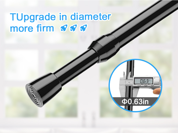 spring tension curtain rod