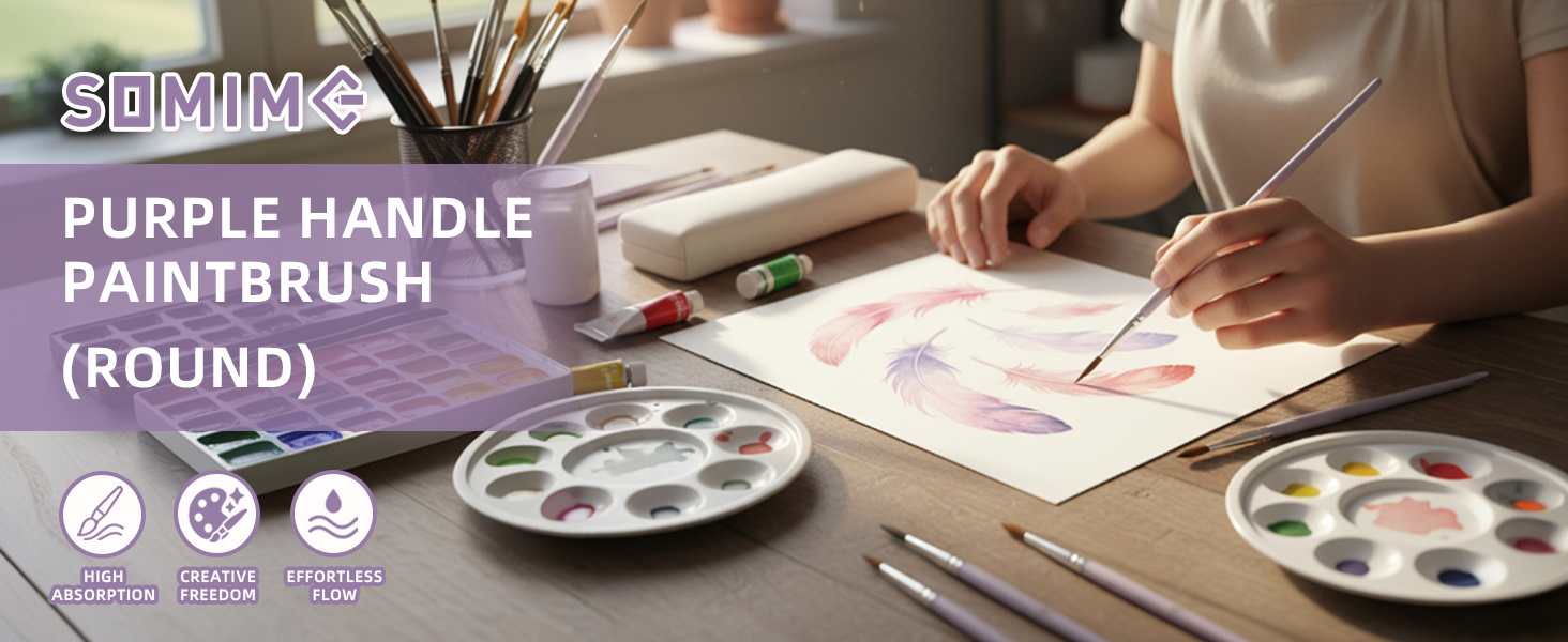 watercolor paint brushes
