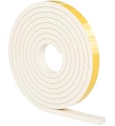 Bantie EVA Weather Stripping Foam Insulation Tape, Self-Adhesive Door Seal Strip for Door Frames,...