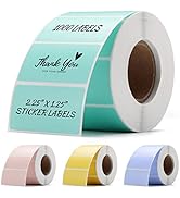 OFFNOVA Thermal Direct Labels for Barcode, Address, with Perforation, Compatible with Rollo, Perm...