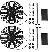 mupera Electric Radiator Cooling Fan - Upgrade Universal Slim Fan(2023 New), Pull Electric Radiat...