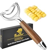 KULUNER Stainless Steel Corn Stripper Tool - Burma Teak Wood Handle, Rust-Resistant Polished Blad...