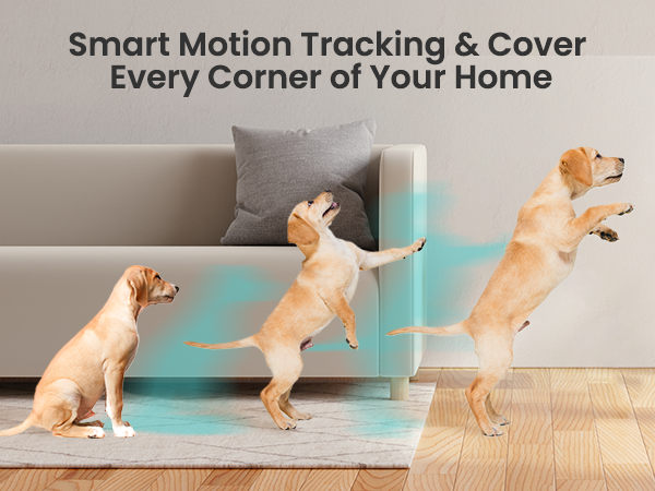 smart motion tracking & cover every corner of your home