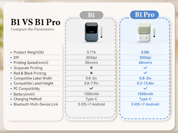 NIIMBOT B1 Pro Label Maker