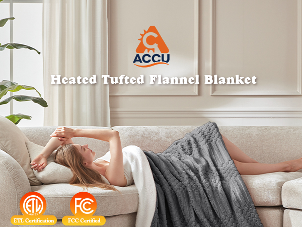 tufted heated blanket