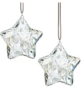 H&D HYALINE & DORA 2 Pcs 2" Crystal Sun Catcher Prisms for Windows Star Chandelier Crystals Clear...