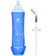 N NEVO RHINO 350ml/500ml TPU Soft Flask with Straw for Hydration Vest Pack Collapsible Water Bott...