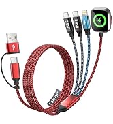 Cruise Essentials 2026, 4 in 2 Multi Charging Cable for Apple Watch Charger | Camping/Travel/Vaca...