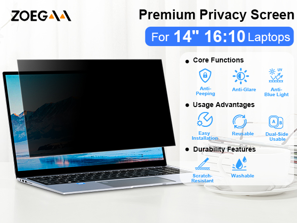 laptop privacy screen 14 inch ; 14 inch laptop privacy screen ;