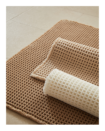 khaki waffle mat