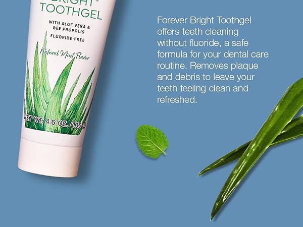 aloe vera toothpaste forever toothgel products fluoride free teeth gums dental propolis fresh clean