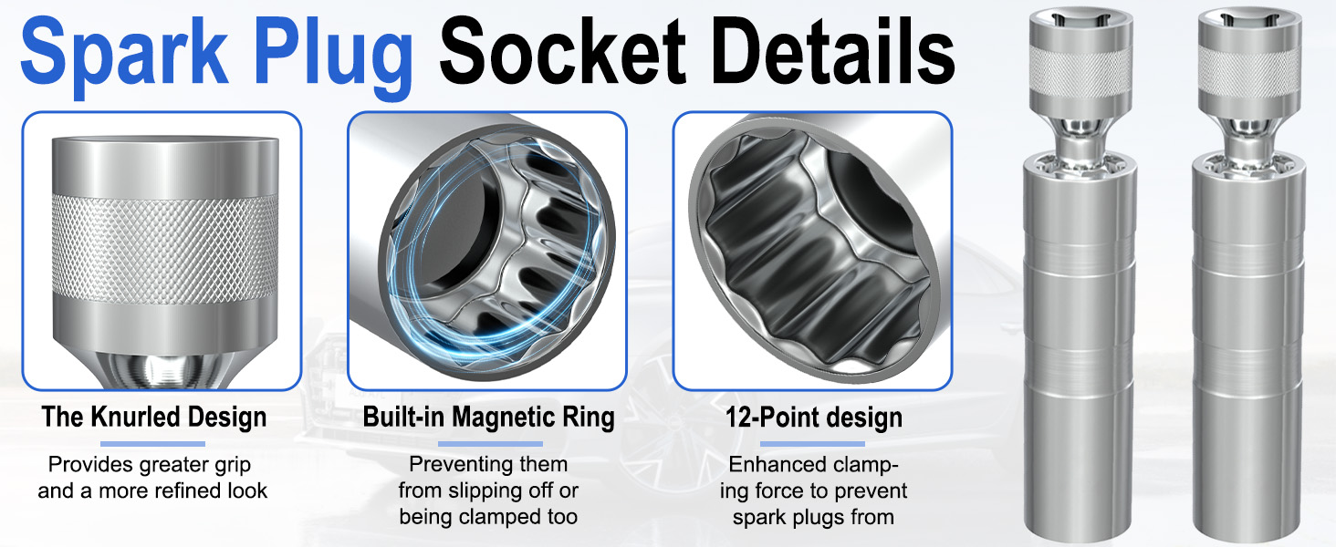 14mm&16mm Spark Plug Socket Set