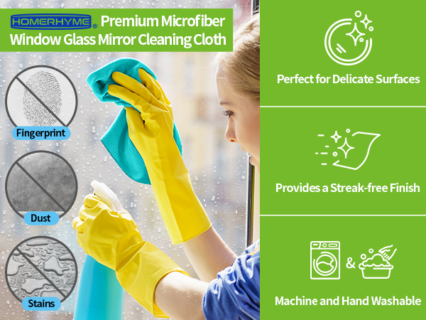 Microfiber Glass Cleaning Cloth