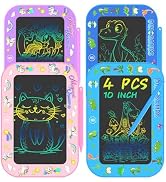 UZAHSK 4 Pack LCD Writing Tablet for Kids, 10 inch Colorful Doodle Board Drawing Tablet, Educatio...